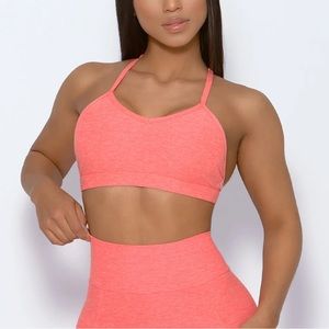 Bombshell Sportswear Braid Back Sports Bra in Papaya